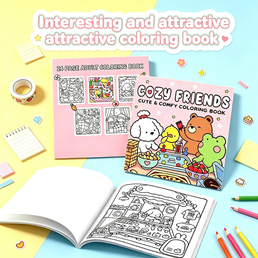 Adult Coloring Book Stress Relief - ГОРЯЧАЯ РАСПРОДАЖА! МИЛЫЕ И УДОБНЫЕ КНИГИ-РАСКРАСКИ.